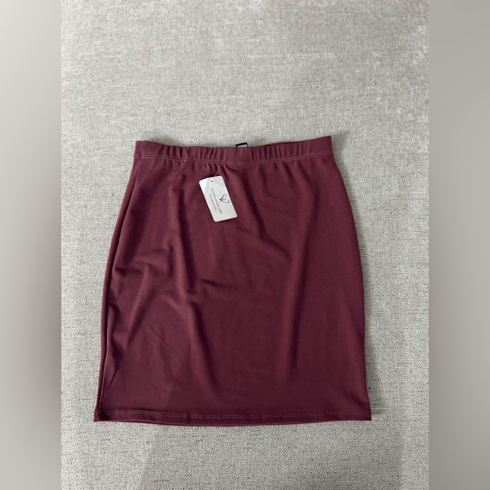 NWT windsor red/brown mini skirt